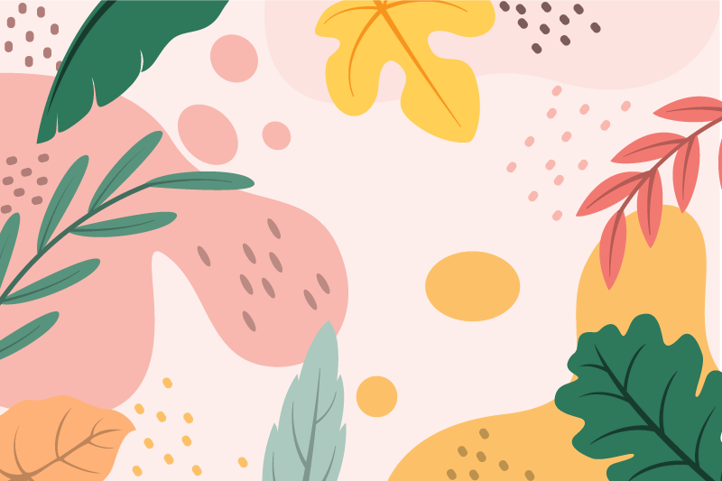 Tappeto vinile fiori estratto botanico - TenStickers