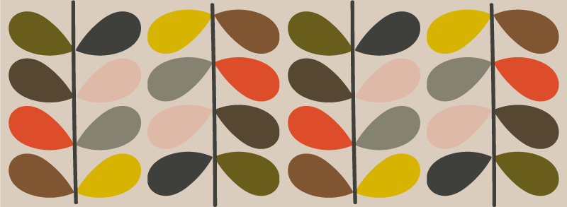 Tappeto vinile geometrico modelli di sfere colorate - TenStickers