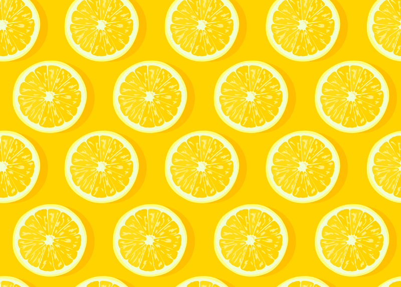 Tappeto pvc cucina motivo a fette di limone - TenStickers