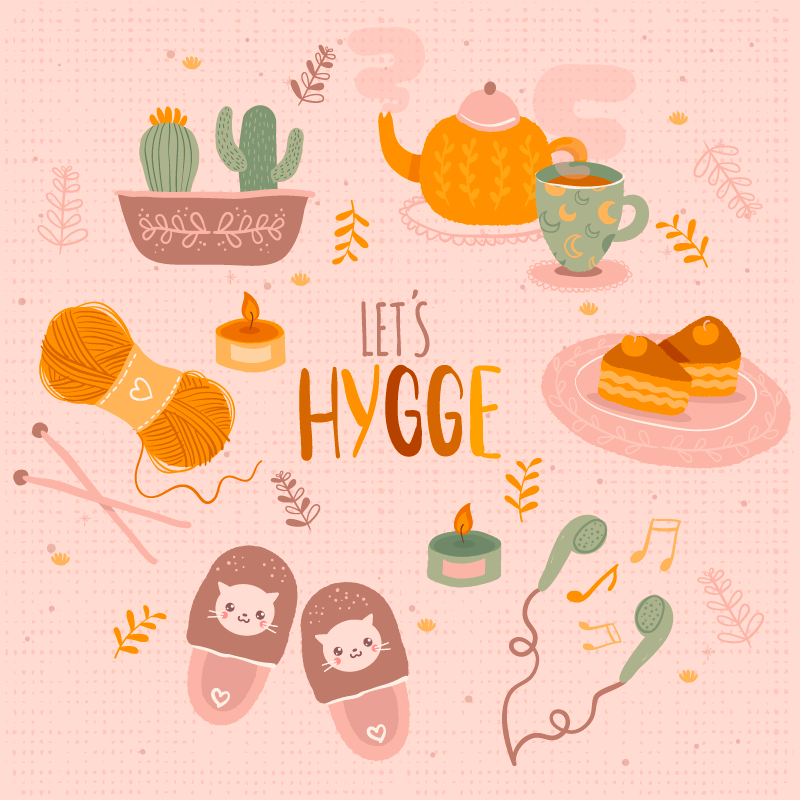 Tappeto vinile per ragazzi design accogliente hygge - TenStickers
