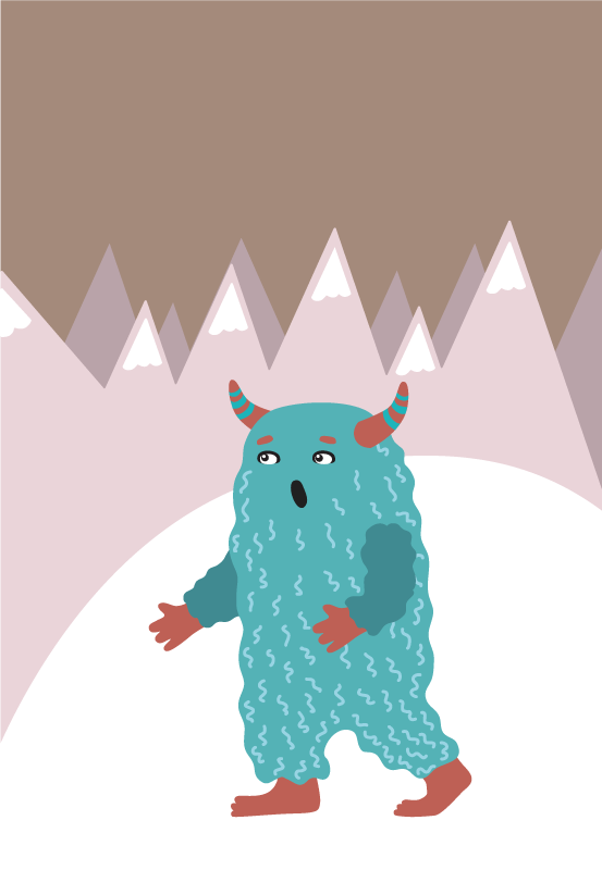 Tappeto vinile per bambini personaggio mostro nordico - TenStickers