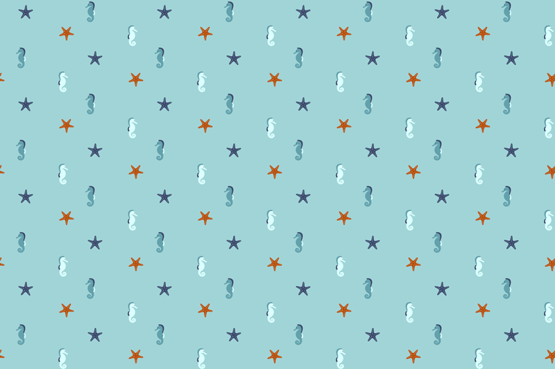 Tappetto vinile stelle motivo stelle blu - TenStickers