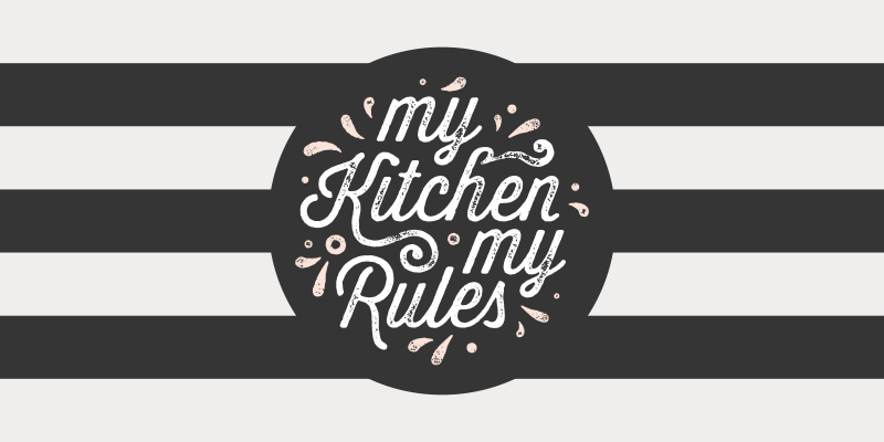 Tappeto pvc cucina la mia cucina le mie norme - TenStickers
