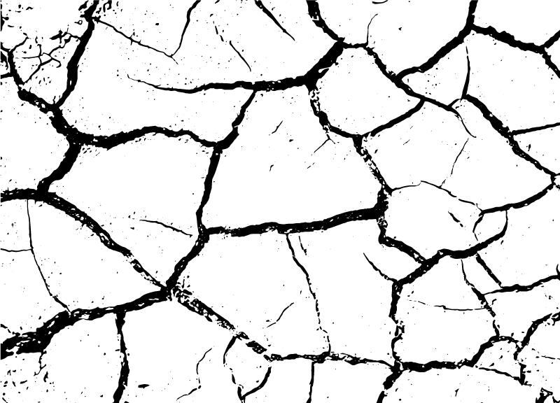 Tappeto vinile effetto pietra terra screpolata - TenStickers