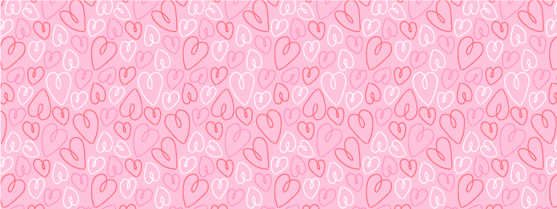 Tappeto vinile camera da letto motivo a cuore rosa - TenStickers