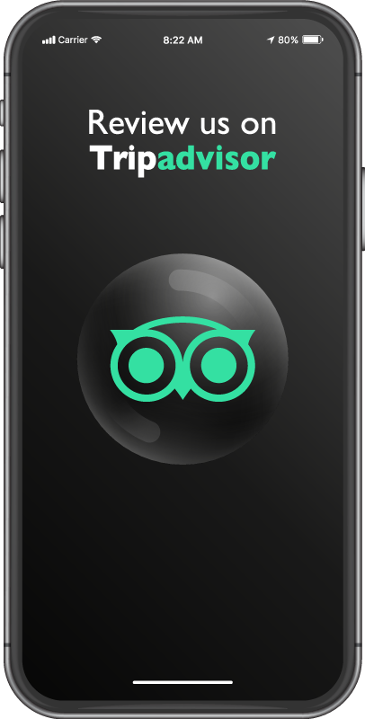 Tappeto vinile saldi lasciaci una recensione su tripadvisor - TenStickers