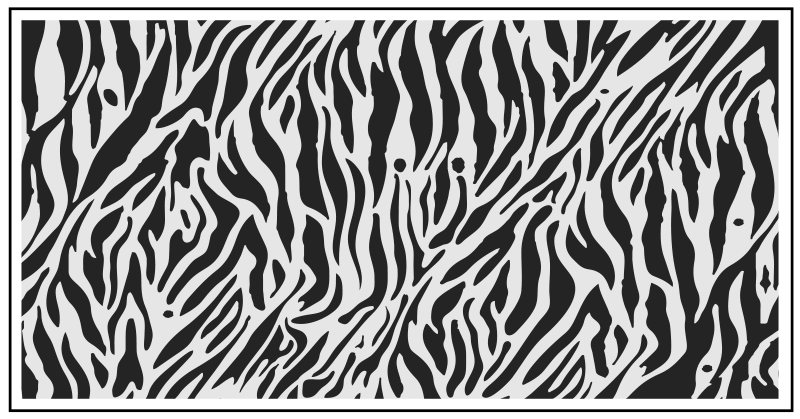 Tappeto vinile stampa animale a righe zebra - TenStickers