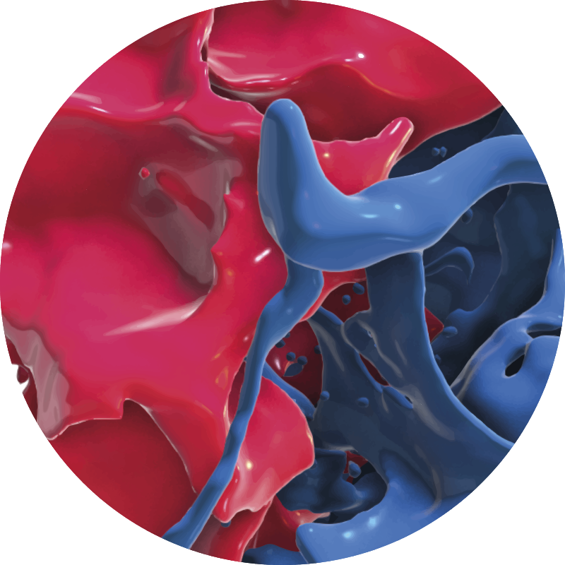 Tappeto vinile motivi flusso di colori astratti - TenStickers