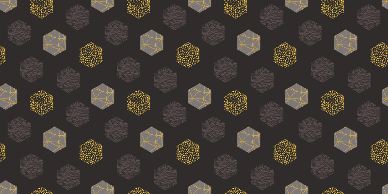 Tappeto vinile geometrico motivo esagonale strutturato - TenStickers
