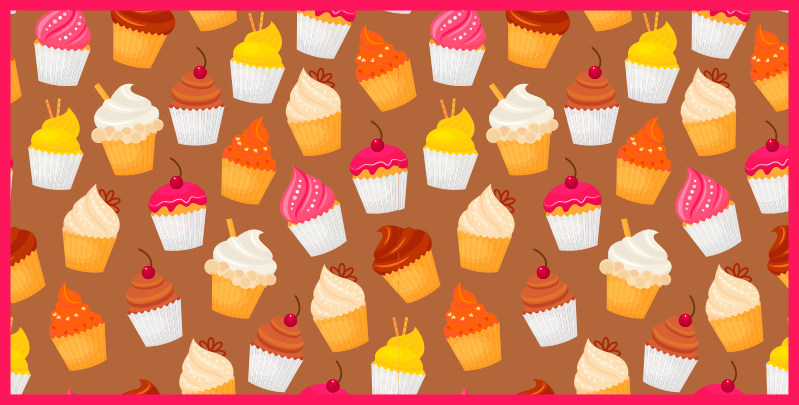 Tappeto pvc cucina delizia di cupcake - TenStickers