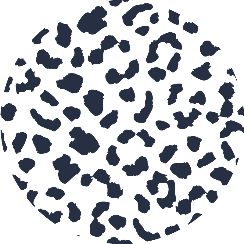 Tappeto vinile stampa animale design maculato mucca - TenStickers