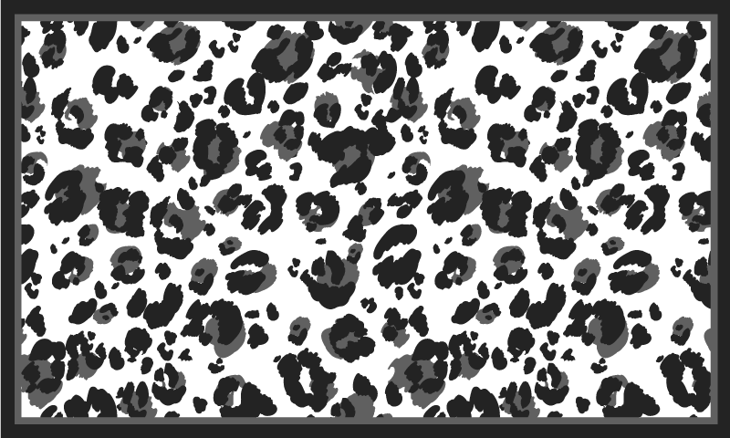 Tappeto vinile stampa animale motivo a macchie nere - TenStickers