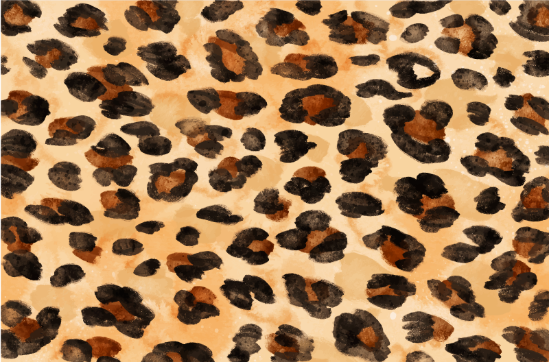 Tappeto vinile stampa animale motivo macchie leopardo - TenStickers