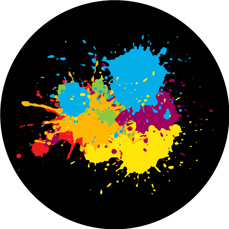 Tappeto vinile per ragazzi macchie colorate - TenStickers