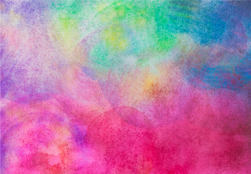 Tappeto vinile camera da letto effetto acquerello colorato - TenStickers