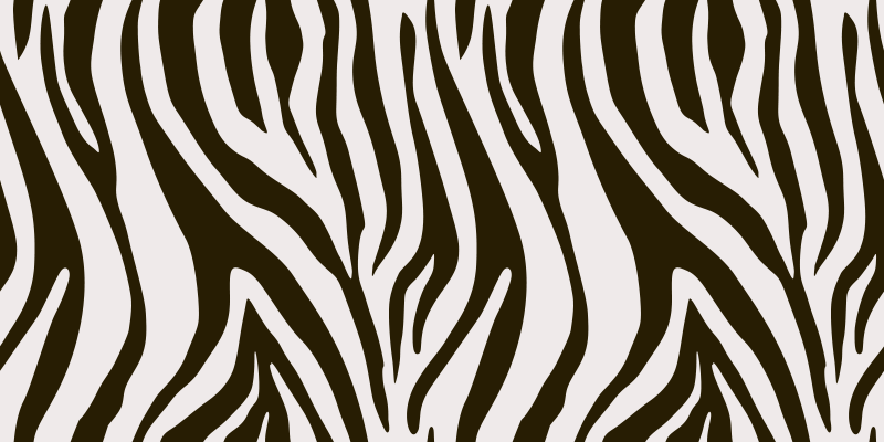 Tappeto vinile stampa animale motivo strisce zebra - TenStickers