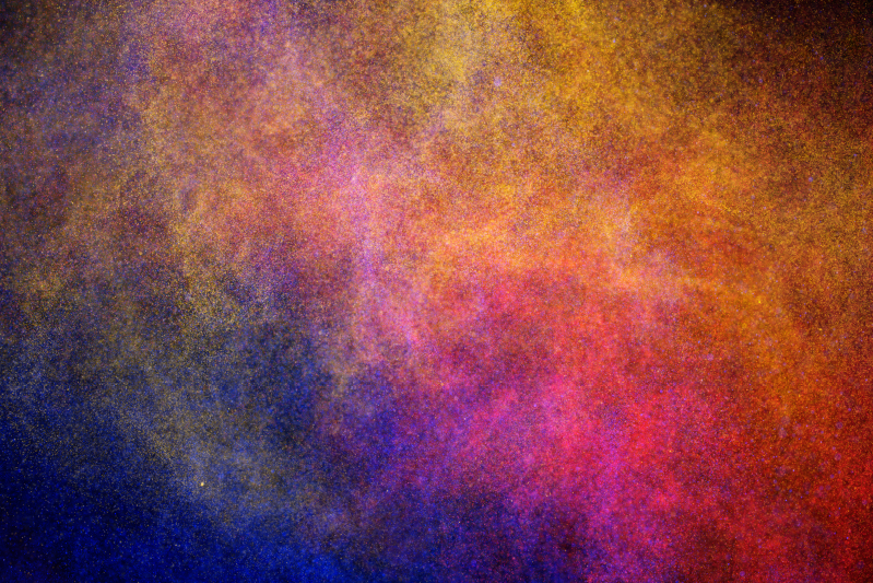 Tappeti vinile motivi esplosione di colori vividi - TenStickers