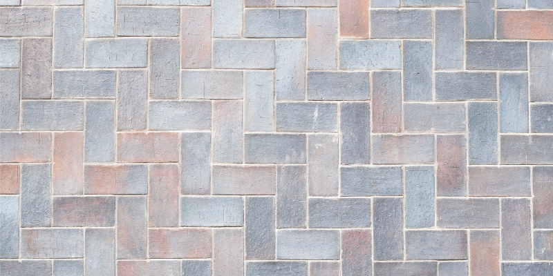 Tappeto vinile bagno motivo a intreccio di pietra - TenStickers