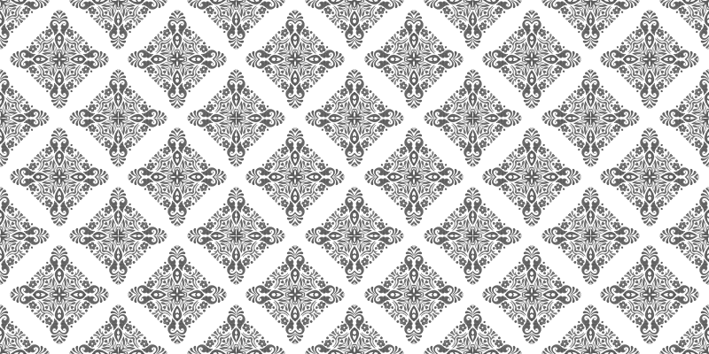 Tappeto vinile mosaico sofisticato motivo a diamante - TenStickers