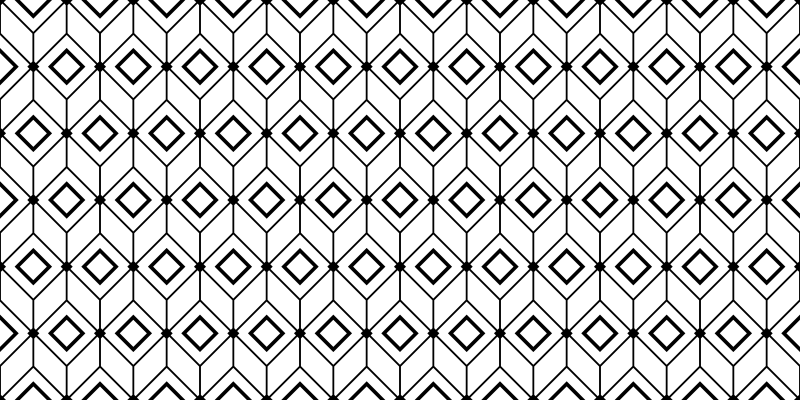 Tappeto vinile geometrico elementi moderni di diamante - TenStickers
