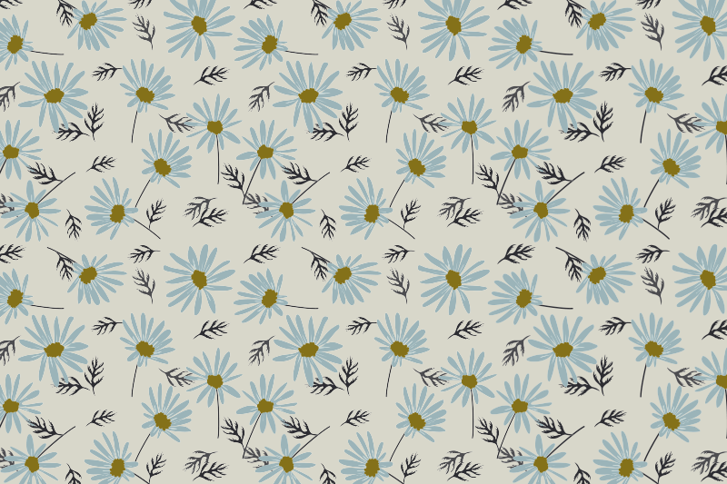 Tappeto in vinile soggiorno freschezza floreale - TenStickers