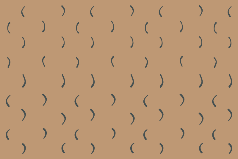 Tappeto vinile minimalista motivo marrone curvo - TenStickers