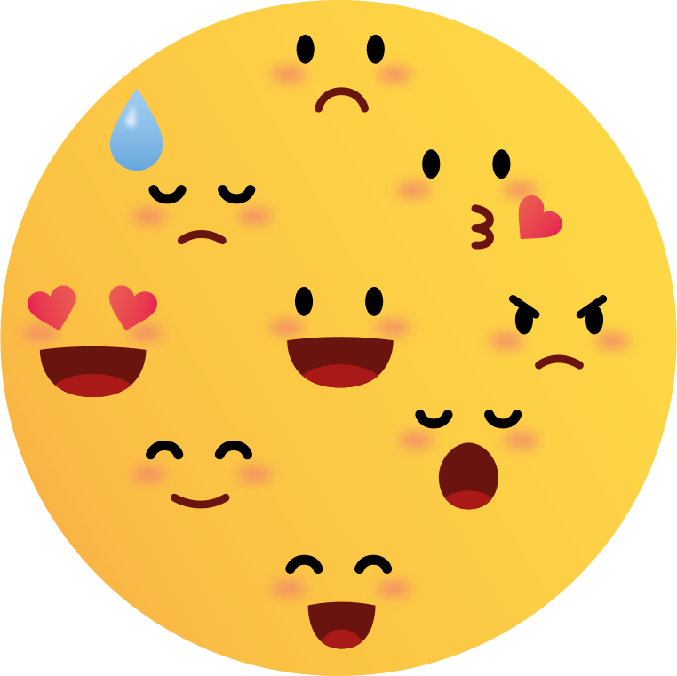Tappeto vinile per ragazzi collage di emoji - TenStickers