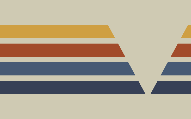 Tappeto vinile geometrico motivo a strisce chevron - TenStickers