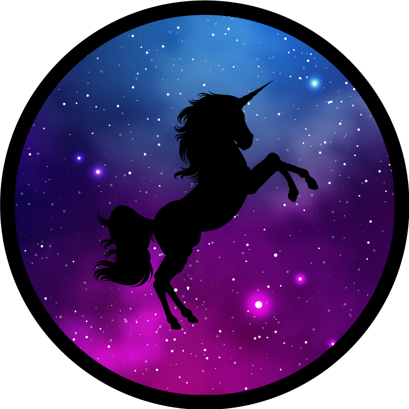 Tappeto vinile per bambini scena magica dell'unicorno - TenStickers