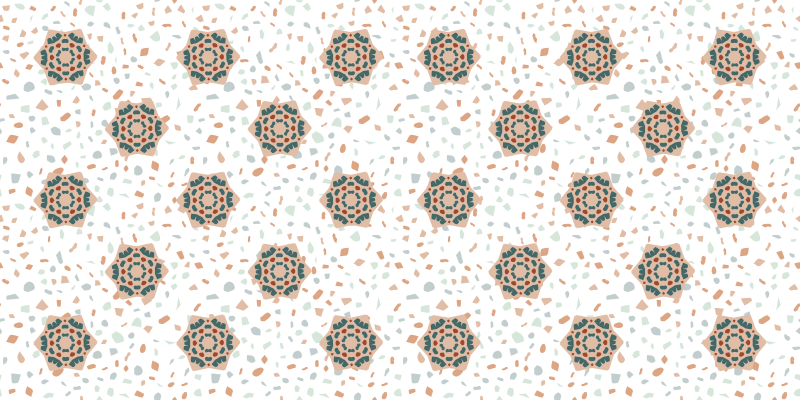 Tappeti vinile motivi mosaico bianco - TenStickers