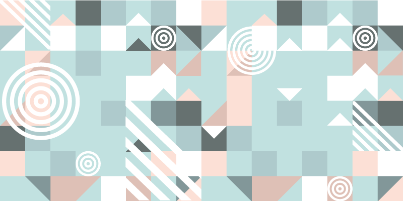 Tappeto vinile geometrico motivo astratto - TenStickers