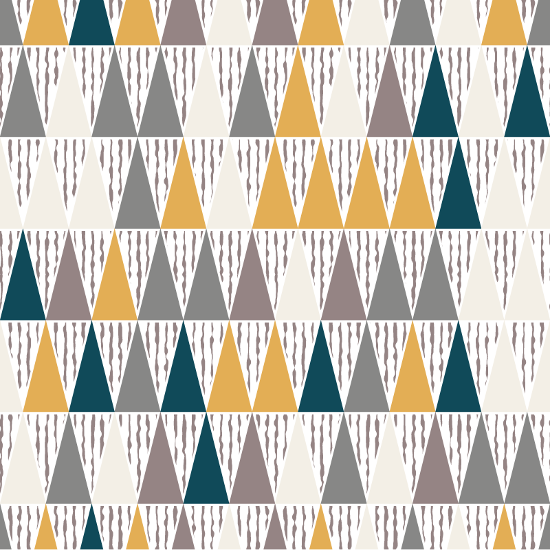 Tappeto vinile geometrico segmenti di tonalità triangolari - TenStickers