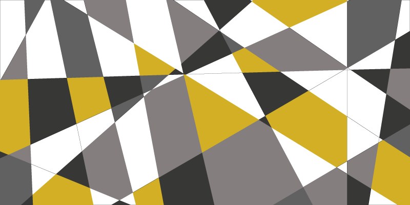 Tappeto vinile geometrico motivi triangolari audaci - TenStickers