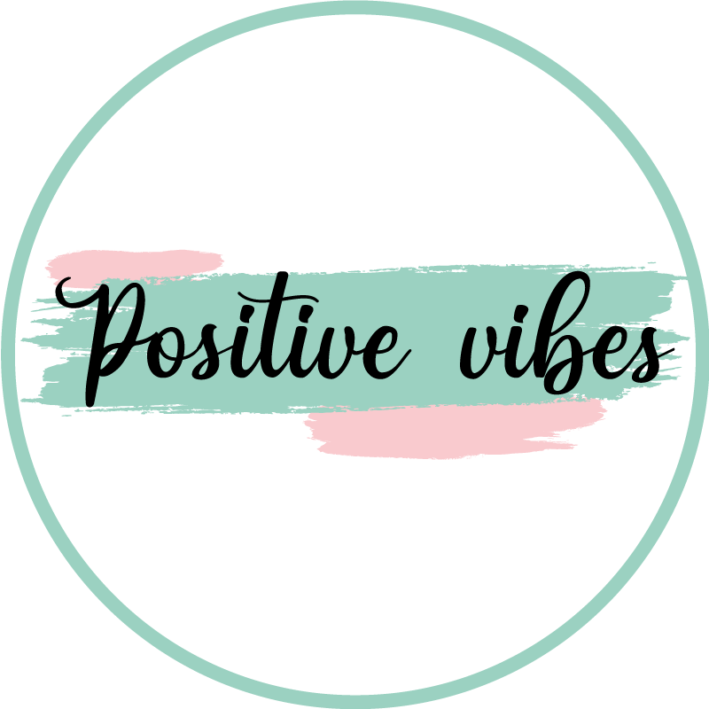 Tappeto vinile frase vibrazioni positive - TenStickers