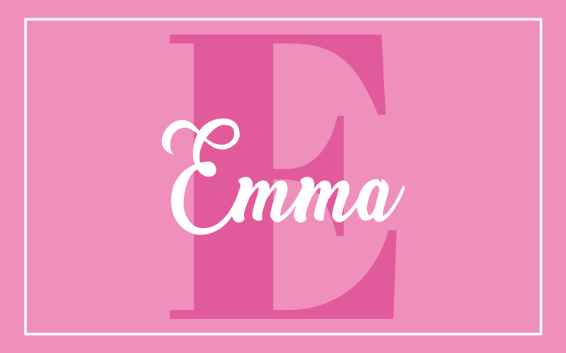 Tappeto vinile per bambini disegno rosa con iniziale - TenStickers