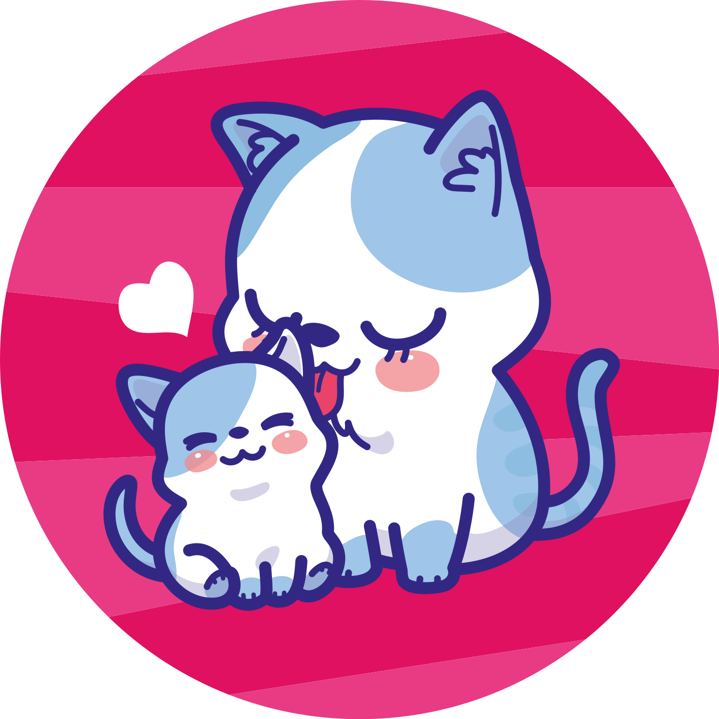Tappeto vinile per bambini compagni di gatti coccolosi - TenStickers