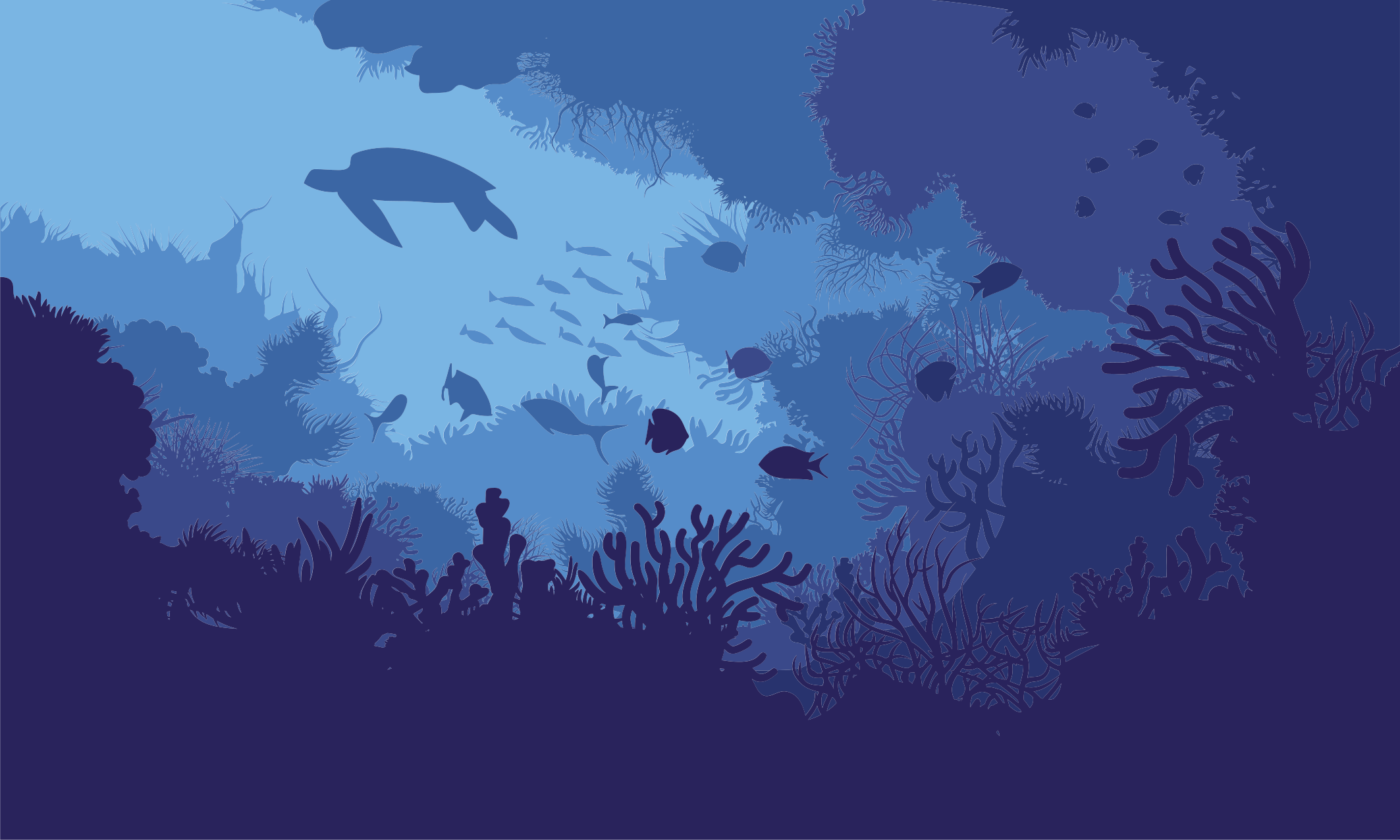 Tappeto vinile natura scena subacquea - TenStickers