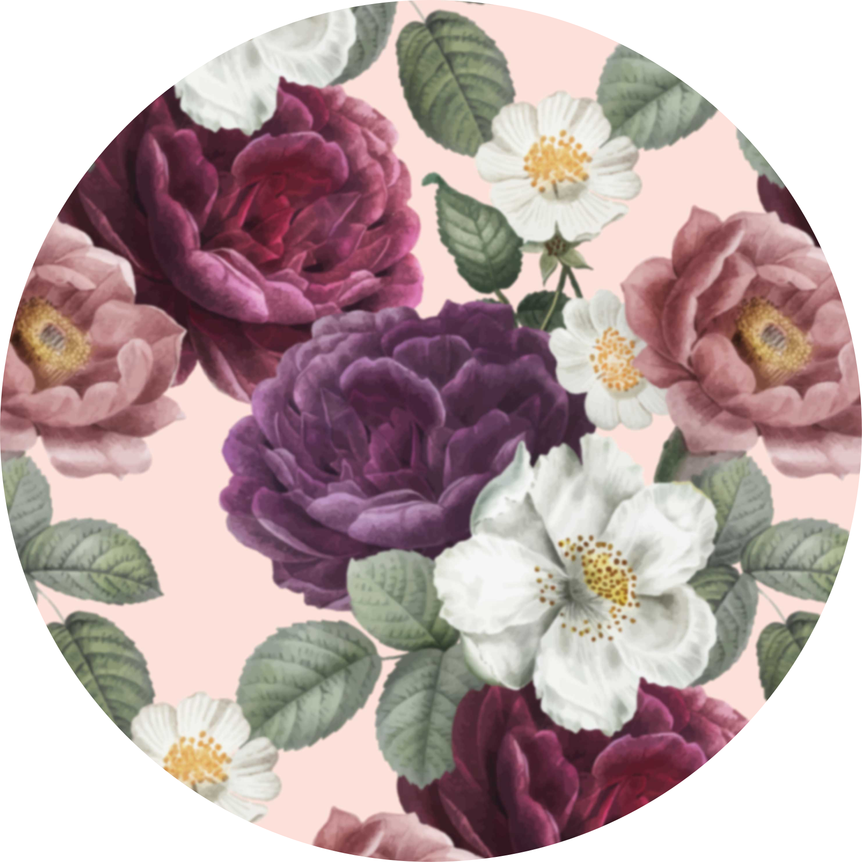 Tappeto vinile fiori composizione elegante di fiori - TenStickers