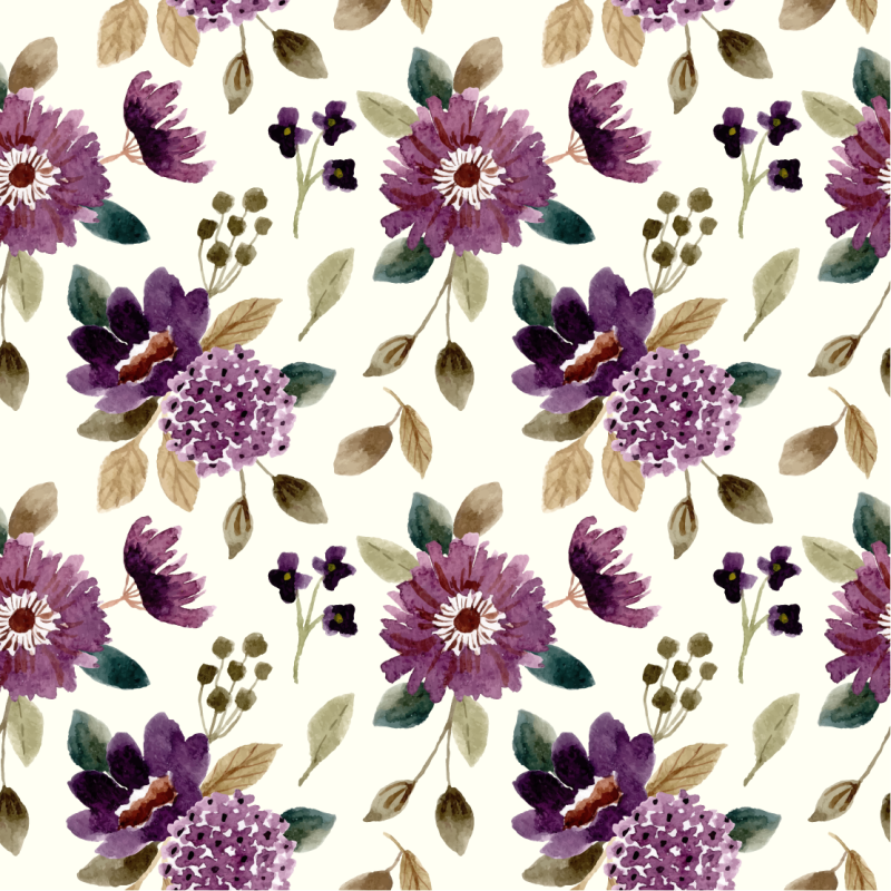 Tappeto vinile fiori gioia che sboccia - TenStickers