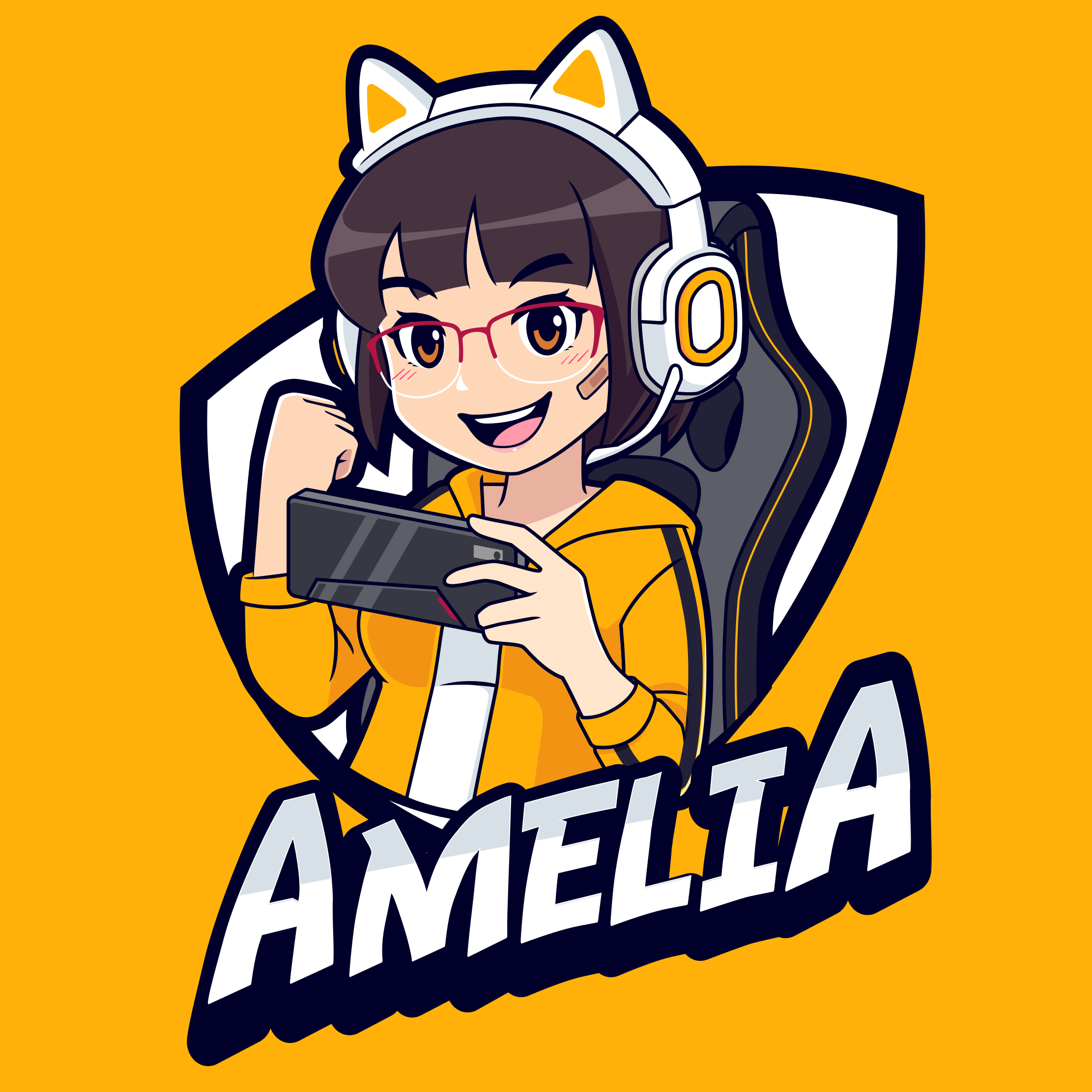 Tappeto vinile per ragazzi ritratto di gioco personalizzato - TenStickers