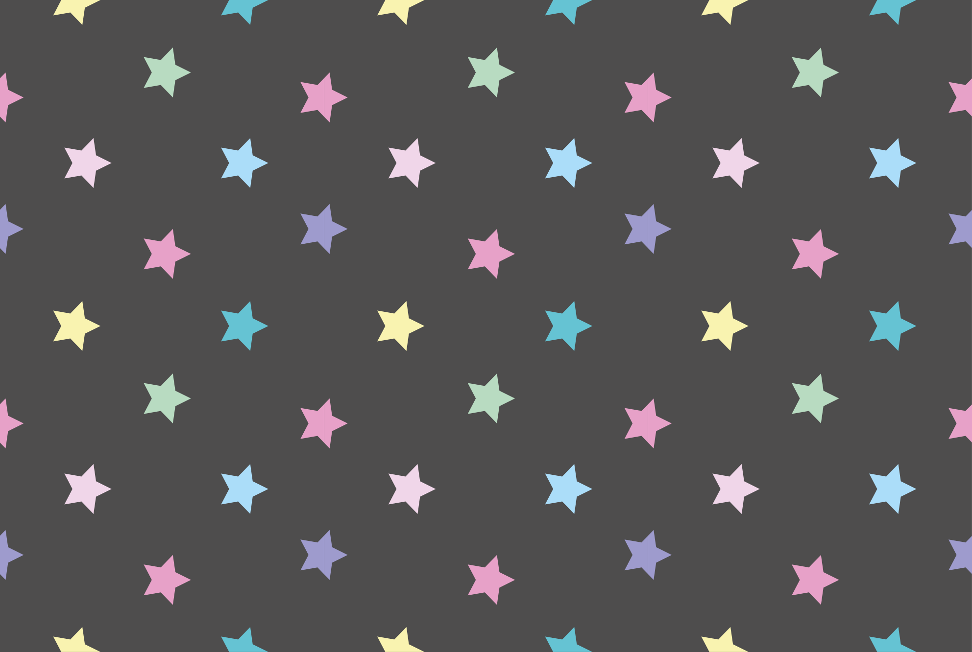 Tappetto vinile stelle modello colorato per bambini - TenStickers