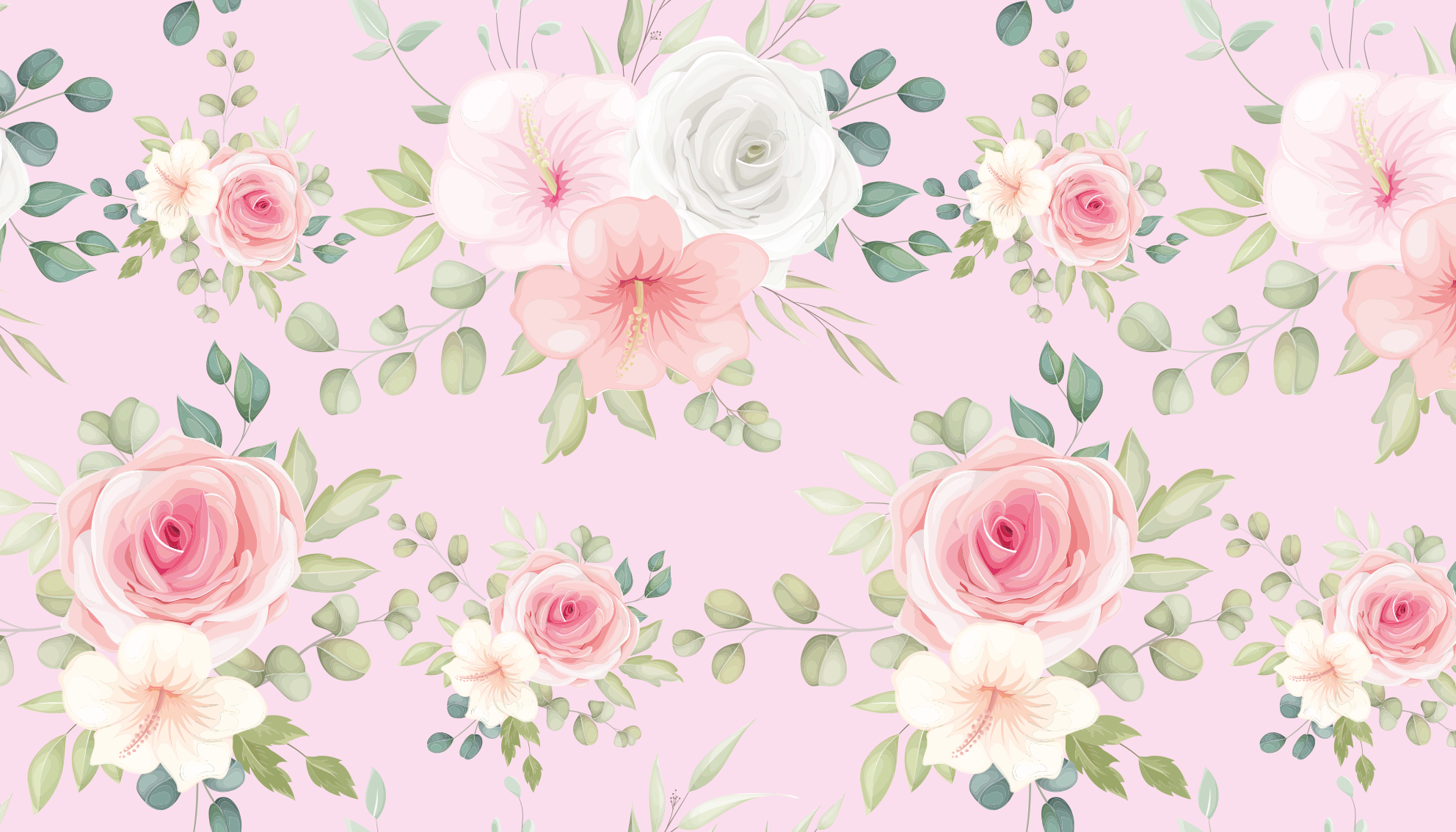 Tappeto vinile fiori grazioso fiore - TenStickers