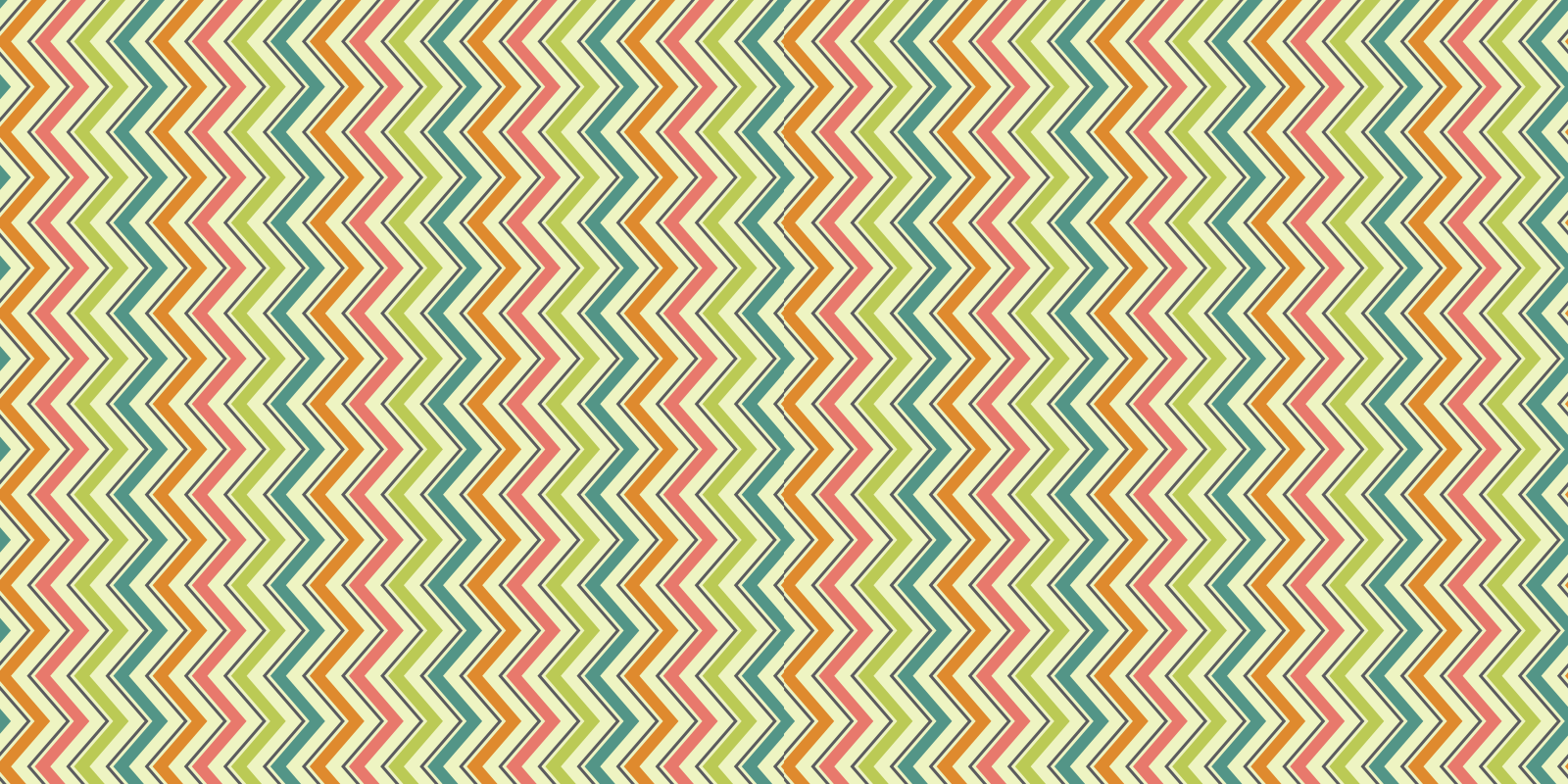 Tappeto vinile geometrico motivo zigzag chevron - TenStickers