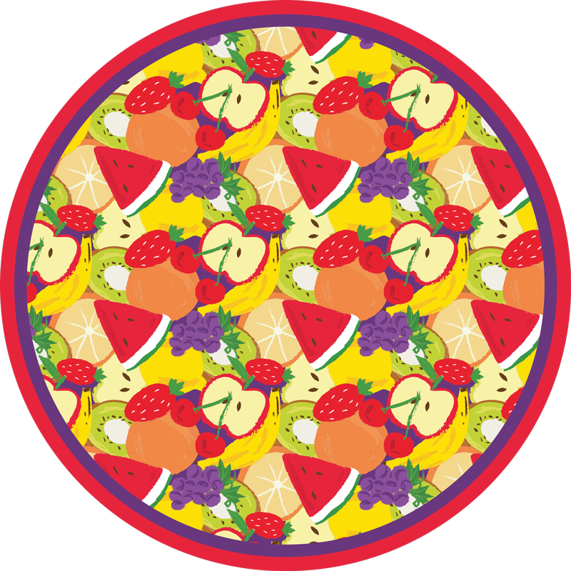 Tappeto pvc cucina motivo a miscuglio di frutta - TenStickers