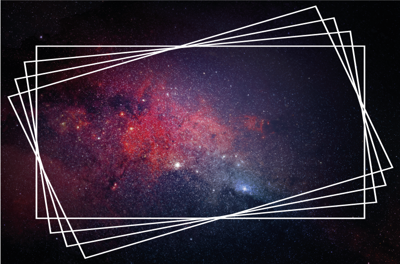 Tappeto vinile moderno modelli di nebulose cosmiche - TenStickers