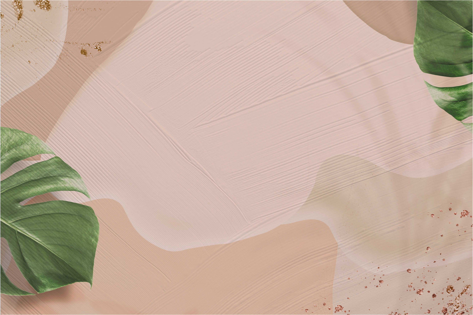 Tappeto in vinile soggiorno fard foglia tropicale - TenStickers