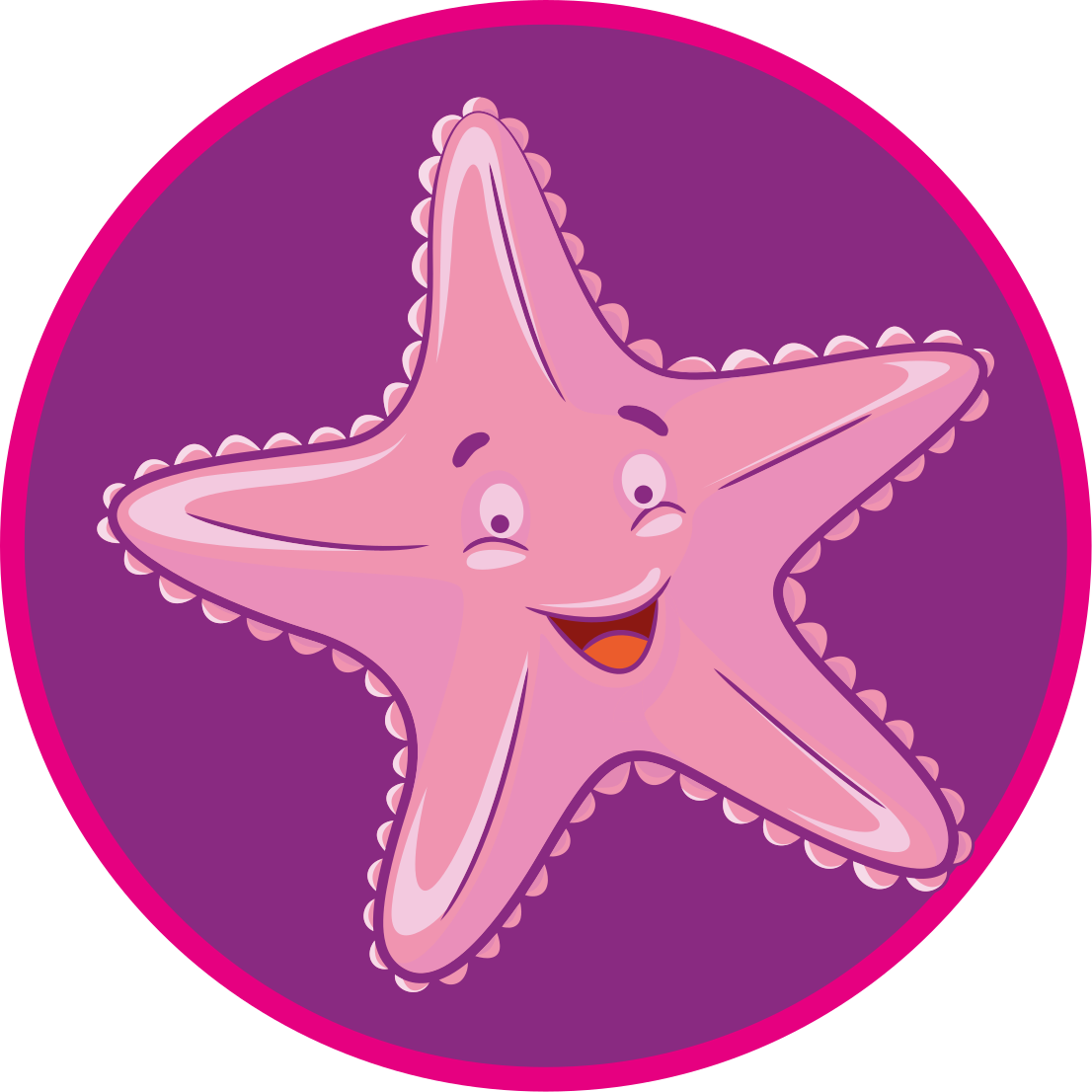 Tappeto vinile per bambini personaggio stella marina - TenStickers