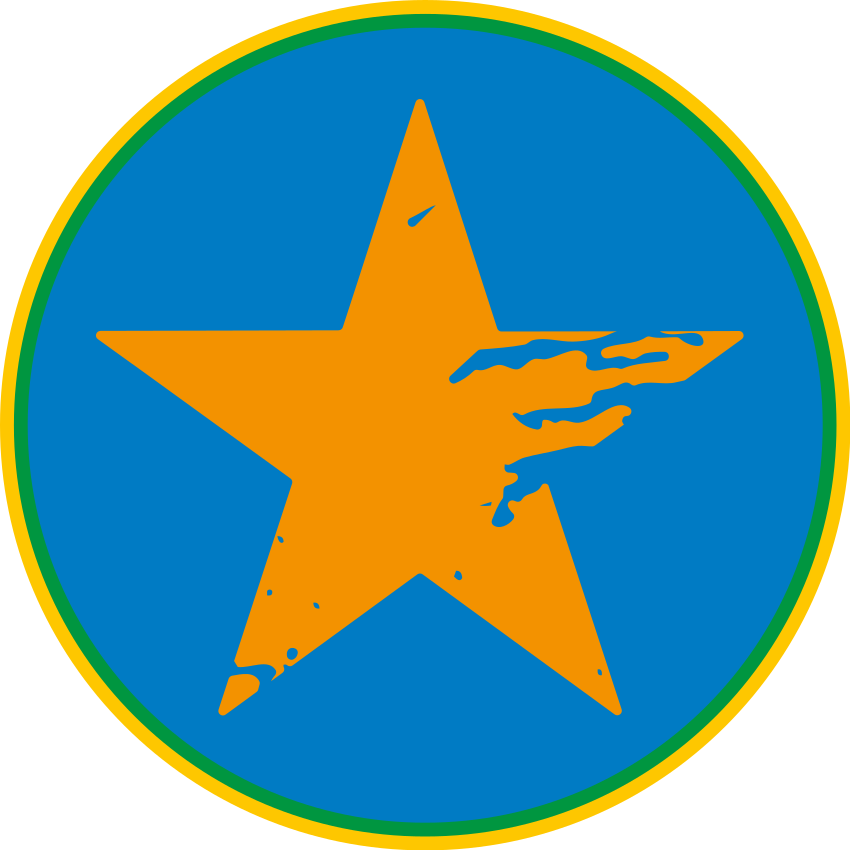 Tappeto vinile per bambini accento stella blu - TenStickers