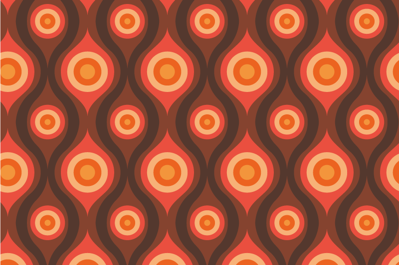 Tappeto vinile mosaico motivo circolare vintage - TenStickers