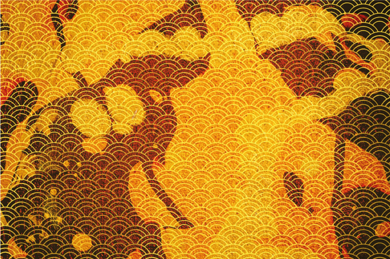 Tappeto vinile etnico seigaiha giapponese - TenStickers